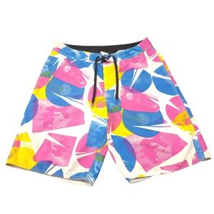 DC Board Shorts Mens 36 Abstract Print Drawstring Closure Pockets‎ Swim Trunks